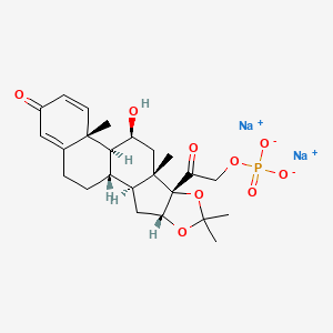 molecular formula C24H31Na2O9P B10822312 Desonide sodium phosphate CAS No. 94087-98-6