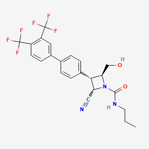 molecular formula C23H21F6N3O2 B10822367 BRD9185 