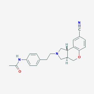 N-[4-[2-[(3Ar,9bS)-8-cyano-3,3a,4,9b-tetrahydro-1H-chromeno[3,4-c]pyrrol-2-yl]ethyl]phenyl]acetamide