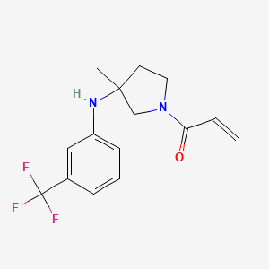 molecular formula C15H17F3N2O B10822774 MYF-01-37 