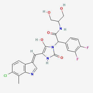 molecular formula C24H21ClF2N4O5 B10822873 RO-5963 