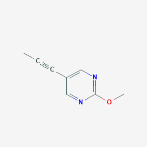 molecular formula C8H8N2O B010823 2-Methoxy-5-(1-propyn-1-yl)pyrimidine CAS No. 101803-07-0