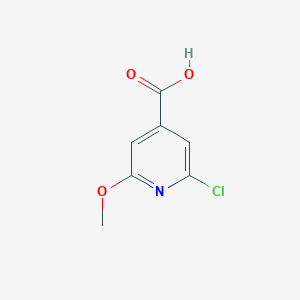 molecular formula C7H6ClNO3 B108230 2-Chloro-6-methoxyisonicotinic acid CAS No. 15855-06-8