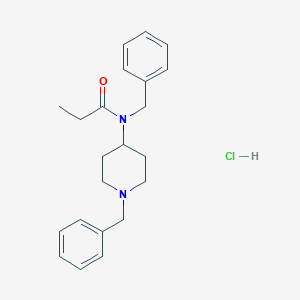molecular formula C22H29ClN2O B10823156 N-(1-Benzyl-4-piperidyl)-N-benzylpropanamide (hydrochloride) CAS No. 117994-42-0