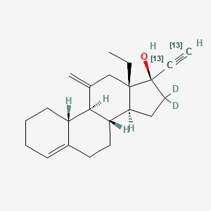 molecular formula C22H30O B10823161 Desogestrel-13C2,d2 (Major) 