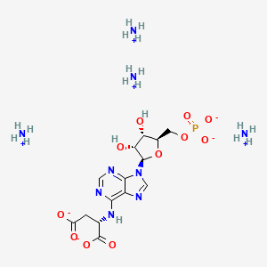 molecular formula C14H30N9O11P B10823308 Adenylosuccinate (tetraammonium) 