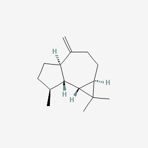 molecular formula C15H24 B10823345 (1Ar,4aR,7S,7aR,7bR)-1,1,7-trimethyl-4-methylidene-2,3,4a,5,6,7,7a,7b-octahydro-1aH-cyclopropa[e]azulene 