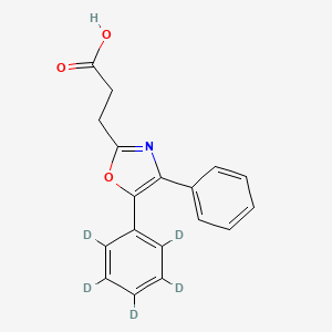 molecular formula C18H15NO3 B10823646 Oxaprozin-d5 