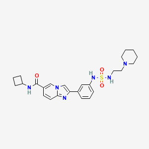 molecular formula C25H32N6O3S B10823721 SR-0813 