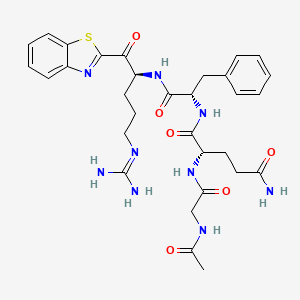 molecular formula C31H39N9O6S B10823764 MM3122 
