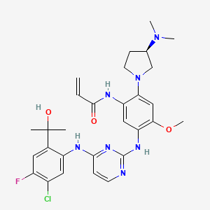 molecular formula C29H35ClFN7O3 B10823858 Sunvozertinib CAS No. 2370013-12-8