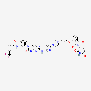 molecular formula C47H44F3N11O7 B10823912 DB0662 