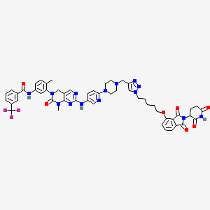 molecular formula C52H51F3N14O7 B10823933 DB-0646 