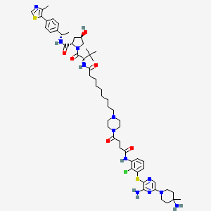 molecular formula C56H79ClN12O6S2 B10823995 SHP2-D26 