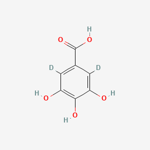 molecular formula C7H6O5 B10824179 Gallic acid-d2 
