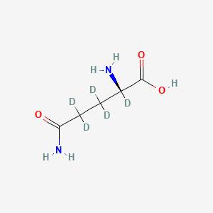 molecular formula C5H10N2O3 B10824184 L-Glutamine-d5 