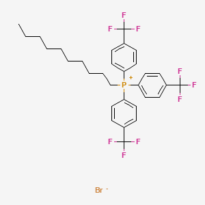 molecular formula C31H33BrF9P B10824245 4-CF3-Tpp-DC 