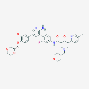molecular formula C41H42FN5O7 B10824416 DS-1205b free base 