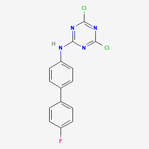 molecular formula C15H9Cl2FN4 B10824434 KEA1-97 