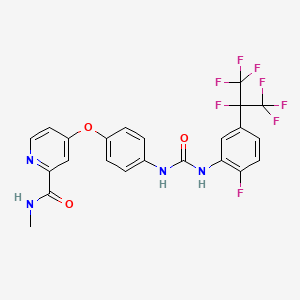 molecular formula C23H16F8N4O3 B10824563 APS6-45 