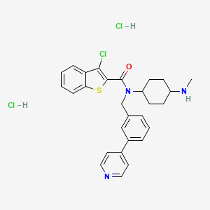 molecular formula C28H30Cl3N3OS B10824570 SAG dihydrochloride 