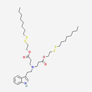 molecular formula C36H60N2O4S4 B10824852 NT1-O12B 