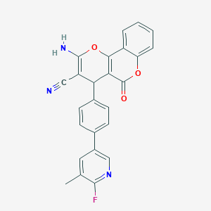 molecular formula C25H16FN3O3 B10824948 Ampc 