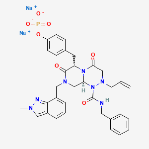 molecular formula C33H34N7Na2O7P B10824955 CWP232228 