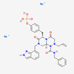 molecular formula C33H36N7Na2O7P B10824990 CWP232228 