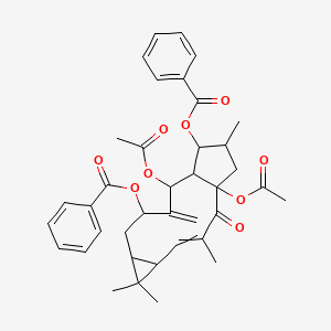 molecular formula C38H42O9 B10824994 euphorbiafactor L2 