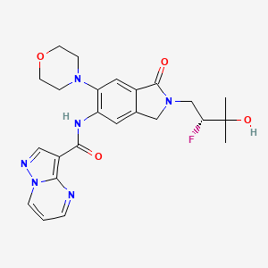 molecular formula C24H27FN6O4 B10825118 GNE-2256 