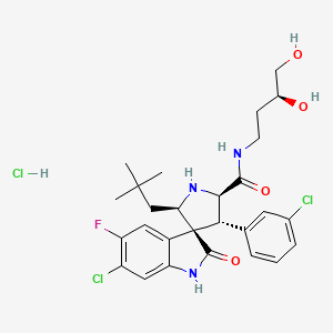 molecular formula C27H33Cl3FN3O4 B10825148 MI-219 CAS No. 1201143-87-4