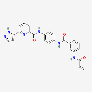 molecular formula C25H20N6O3 B10825151 JH-X-119-01 