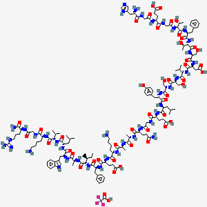 molecular formula C150H225F3N40O47 B10825323 Albiglutide trifluoroacetate 
