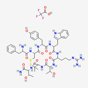 molecular formula C53H70F3N13O13S2 B10825583 CTAP trifluoroacetate 