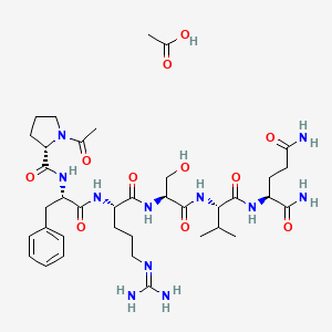 molecular formula C37H59N11O11 B10825656 KKI-5 acetate(97145-43-2 free base) 