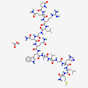 molecular formula C73H114N24O20S B10825733 Bombesin acetate 