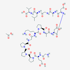 molecular formula C64H102N16O24 B10825762 BPC-157 acetate CAS No. 216441-37-1