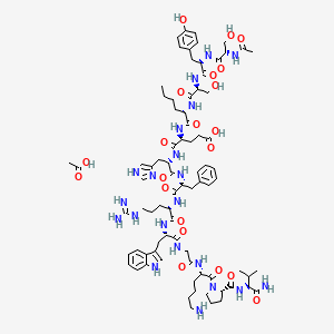 molecular formula C80H115N21O21 B10825824 Afamelanotide acetate 
