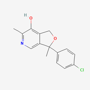molecular formula C15H14ClNO2 B10826128 Clofurenadine 