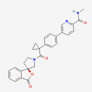 molecular formula C28H25N3O4 B10826516 INCB13739 CAS No. 869974-19-6