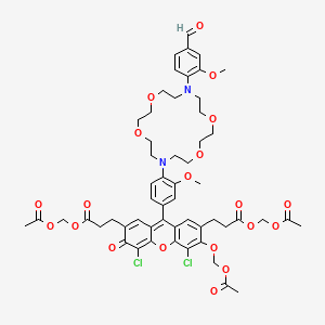 molecular formula C55H62Cl2N2O20 B10827315 Ipg-1 AM 
