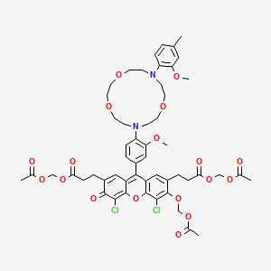 molecular formula C53H60Cl2N2O18 B10827320 Asante NaTRIUM Green-2 AM 