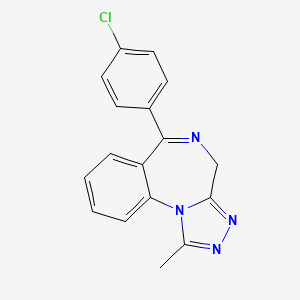 molecular formula C17H13ClN4 B10827456 4'-chloro Deschloroalprazolam 