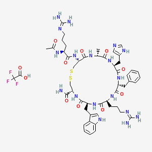 molecular formula C51H69F3N18O11S2 B10827562 Setmelanotide (TFA) 