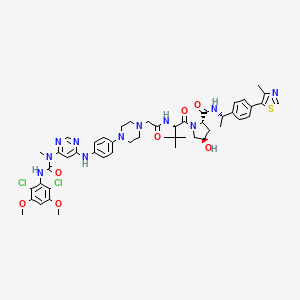 molecular formula C49H59Cl2N11O7S B10827688 DGY-09-192 