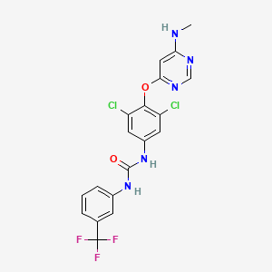 molecular formula C19H14Cl2F3N5O2 B10827788 GSK329 