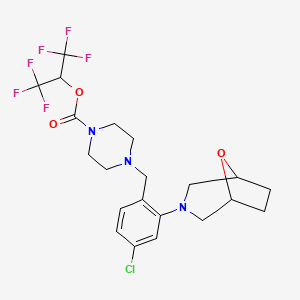 molecular formula C21H24ClF6N3O3 B10827806 ABD-1970 