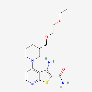 molecular formula C18H26N4O3S B10827815 DS96432529 