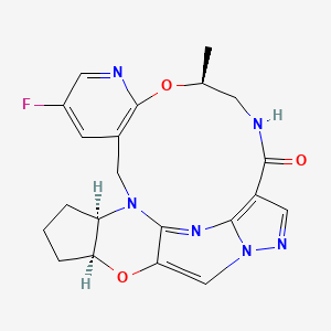 molecular formula C21H21FN6O3 B10827848 Enbezotinib CAS No. 2359649-81-1
